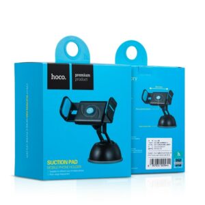 Держатель автомобильный Hoco CPH17 Semi-Automatic Suction Pad чёрный