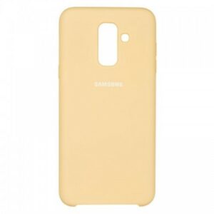 Чехол Samsung A6 Plus (2018) "Soft Touch" (бежевый)