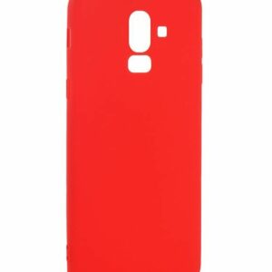 Чехол Samsung J8 (2018) "Soft Touch" (красный)