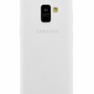 Чехол Samsung A8 Plus (2018) "Soft Touch" (Белый)