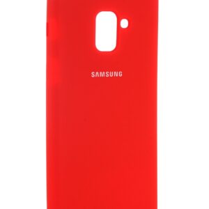 Чехол Samsung A8 Plus (2018) "Soft Touch" (Красный)