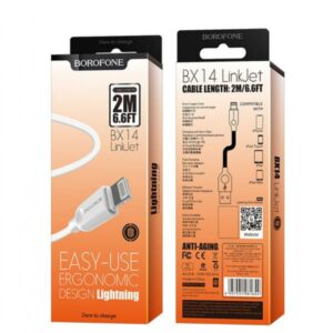 Кабель Lightning iPhone 5G/iPod/iPad  Borofon BX14 1000mm