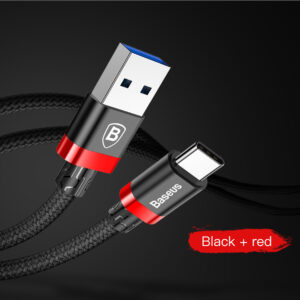 КабельType-C Baseus CATKC-B91 (3A) 100см черно-красный