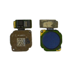 Шлейф для Huawei Honor P20 Lite на кнопку HOME в сборе (синий)