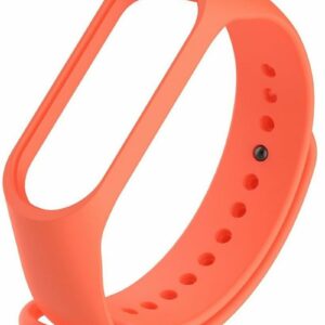 Ремешок для браслета "Xiaomi" Mi Band 3/4 силикон (оранжевый)