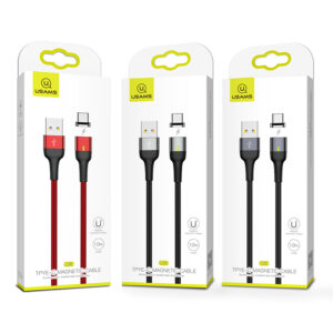 Кабель microUSB Usams SJ326USB03 Magnetic Grey 1m