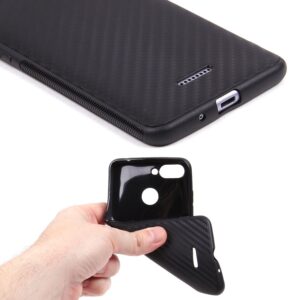 Чехол Xiaomi Redmi 6 (тпу/карбон/черный)