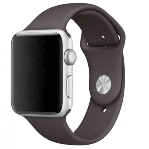 Ремешок силиконовый для Apple Watch 42/44/45mm (шоколад)