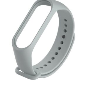 Ремешок для браслета "Xiaomi" Mi Band 3/4 силикон (серый)